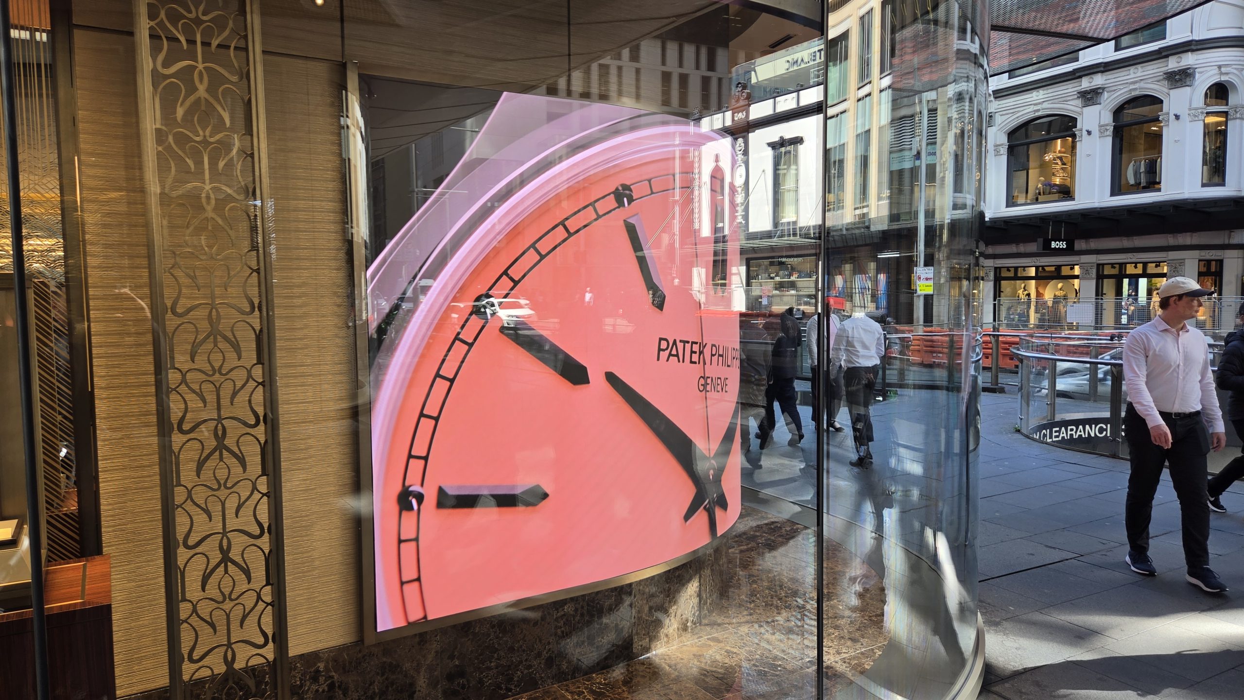 Patek Philippe custom curved LED display by Octopus LED Screens