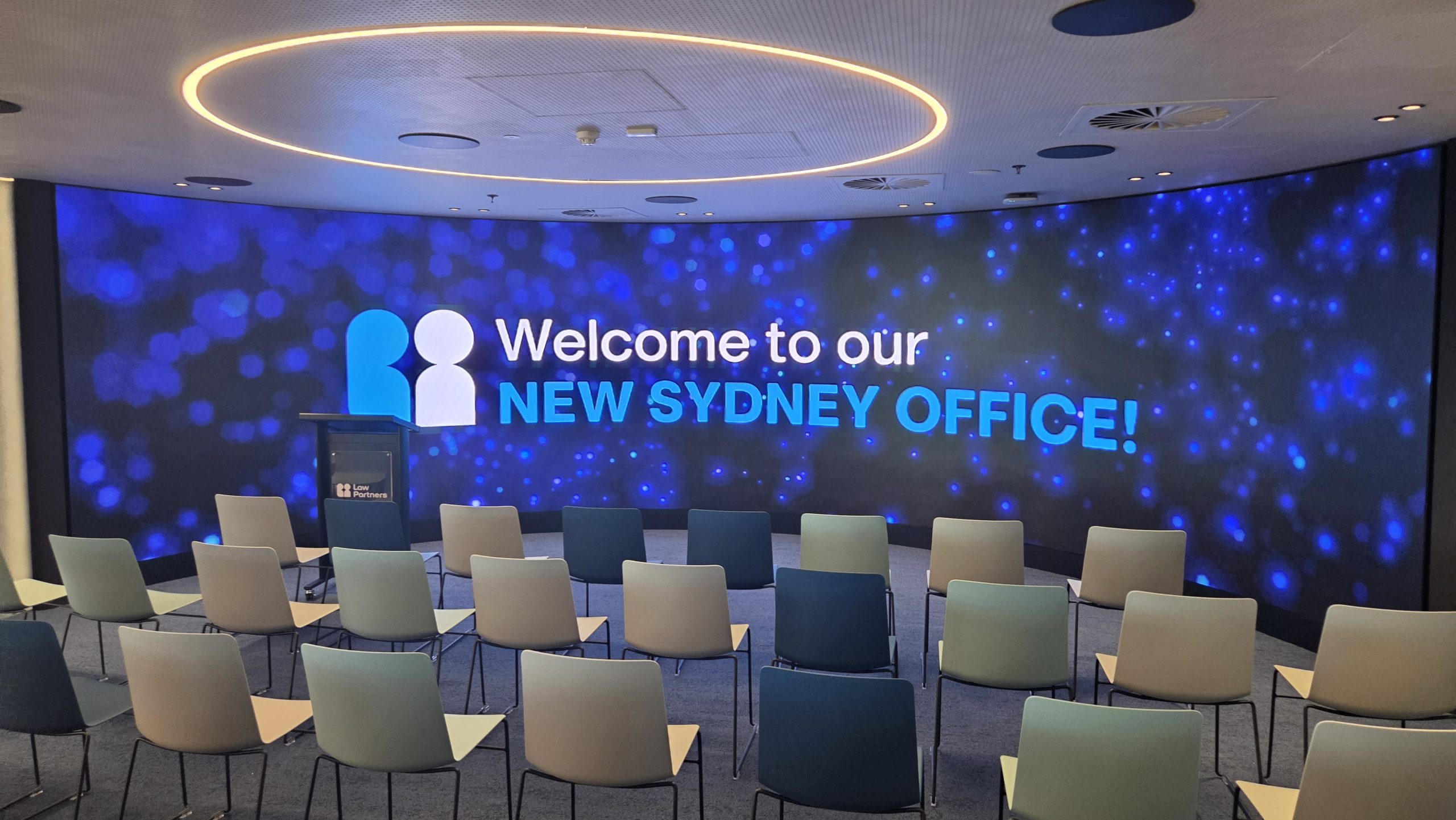 Law Partners – 270 Pitt Street curved LED wall